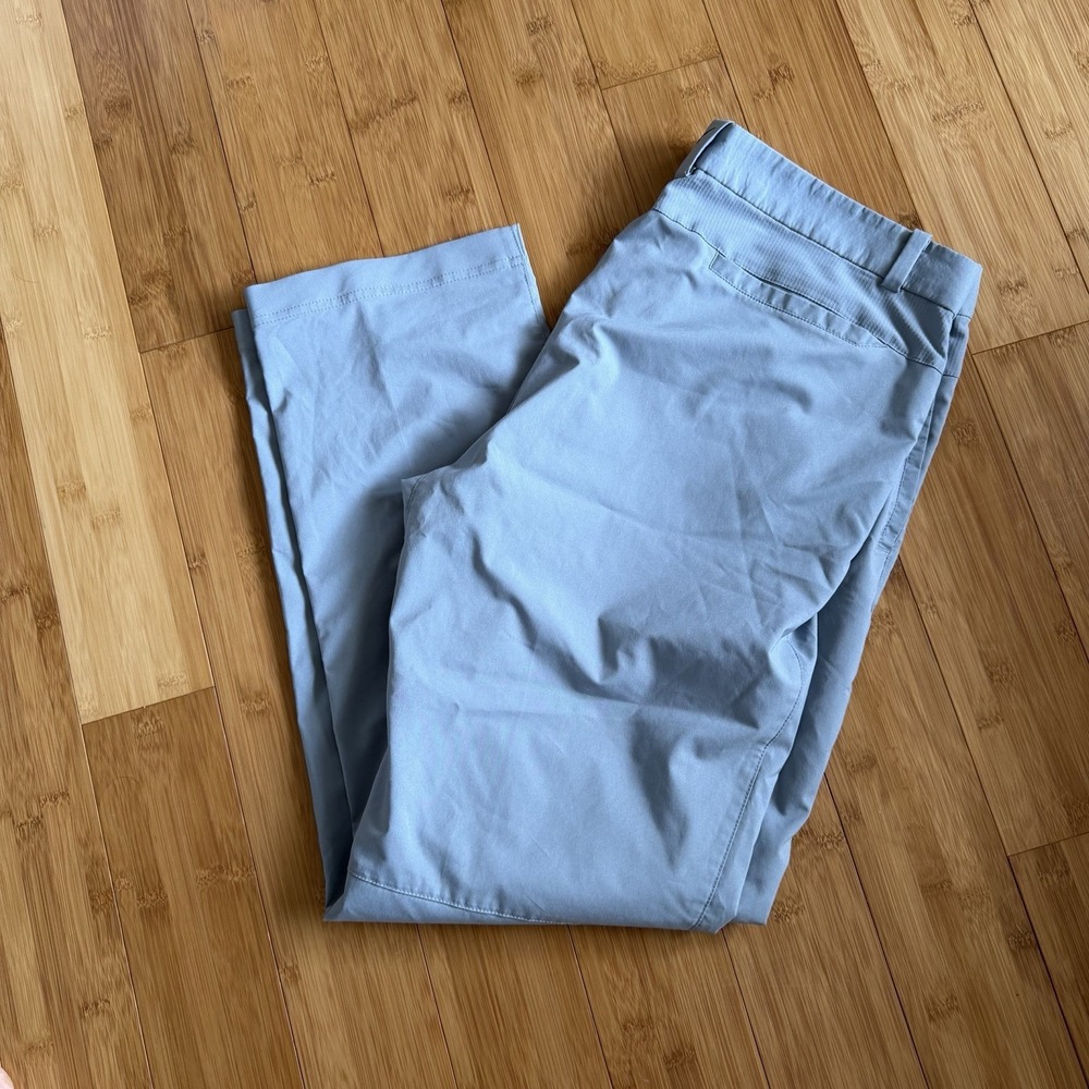 Nike Golf Tour Performance Dri Fit Pants Mens 36x30 Grey Flat Front Stretch